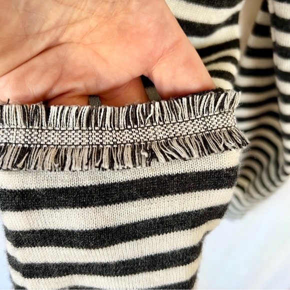 J.CREW Striped Harlow Cardigan Sweater 100% WOOL - Picture 7 of 12